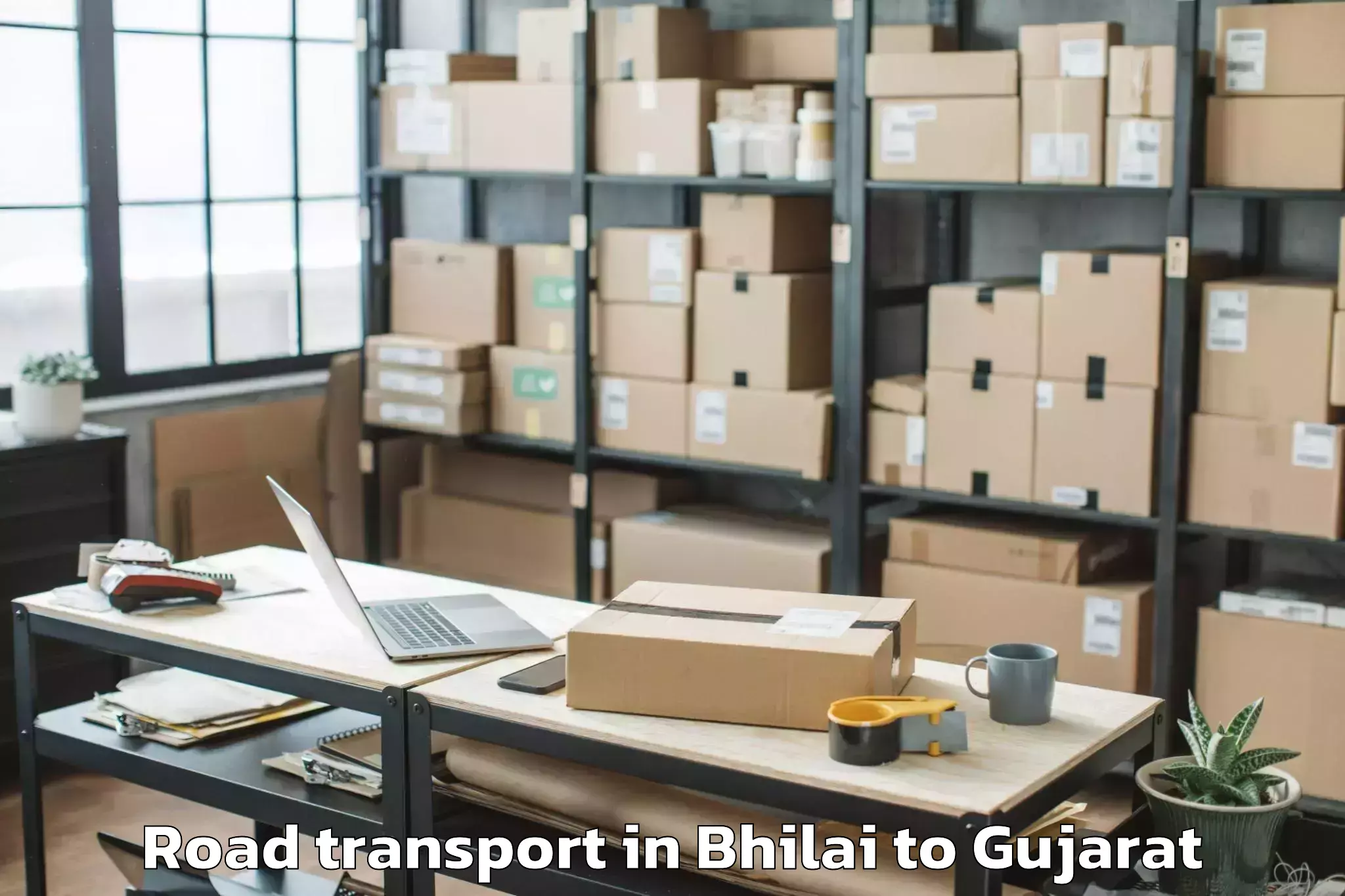 Leading Bhilai to Gadhada Road Transport Provider